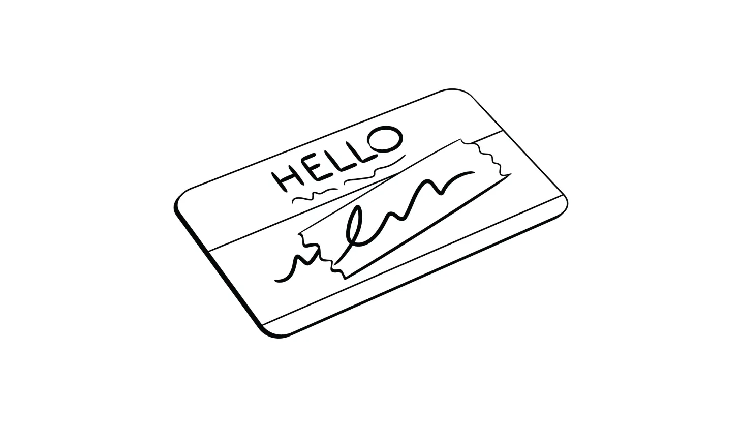 How to check if someone is using my name - lead illustration Illustration of a name tag with a different name taped over it